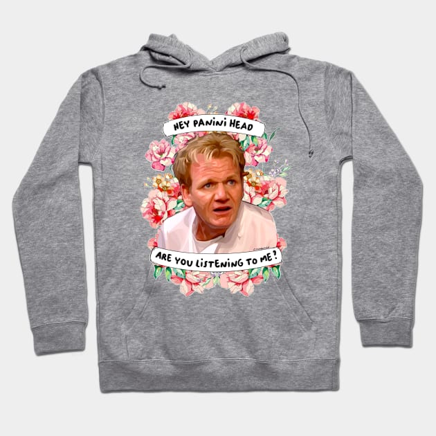 Panini Head Gordon Ramsay quote Hoodie by Artistic_endeavours_with_Sasha